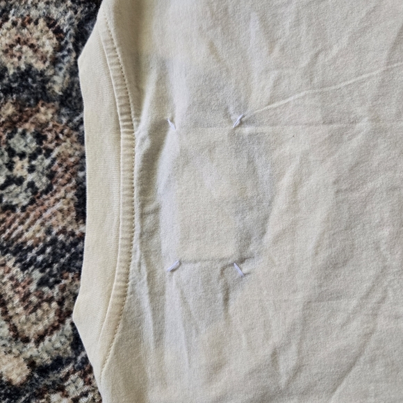 Maison Margiela 100% Organic Cotton Jersey T-Shirt Off-White Cream Ivory Sz XXL - Picture 10 of 11